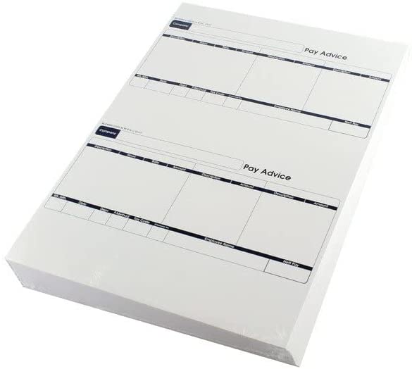 Sage (SE95) 1-Part Laser Pay Advice Forms Pack 1000's
