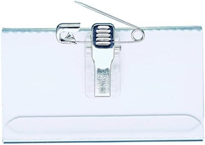 Durable Name Badge with Combi-Clip 54x90mm (Pack 50) 814519