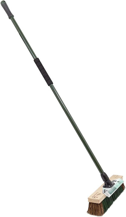 Charles Bentley Charnwood 16" Utility Broom with Scraper for Garden & Outdoor Maintenance Premium Brushware