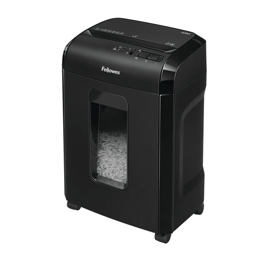 Fellowes Powershred 10M Micro Cut Shredder 19 Litre 10 Sheet Black 4630701