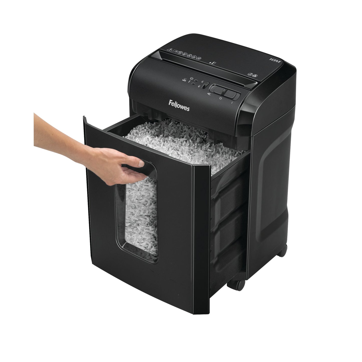 Fellowes Powershred 10M Micro Cut Shredder 19 Litre 10 Sheet Black 4630701