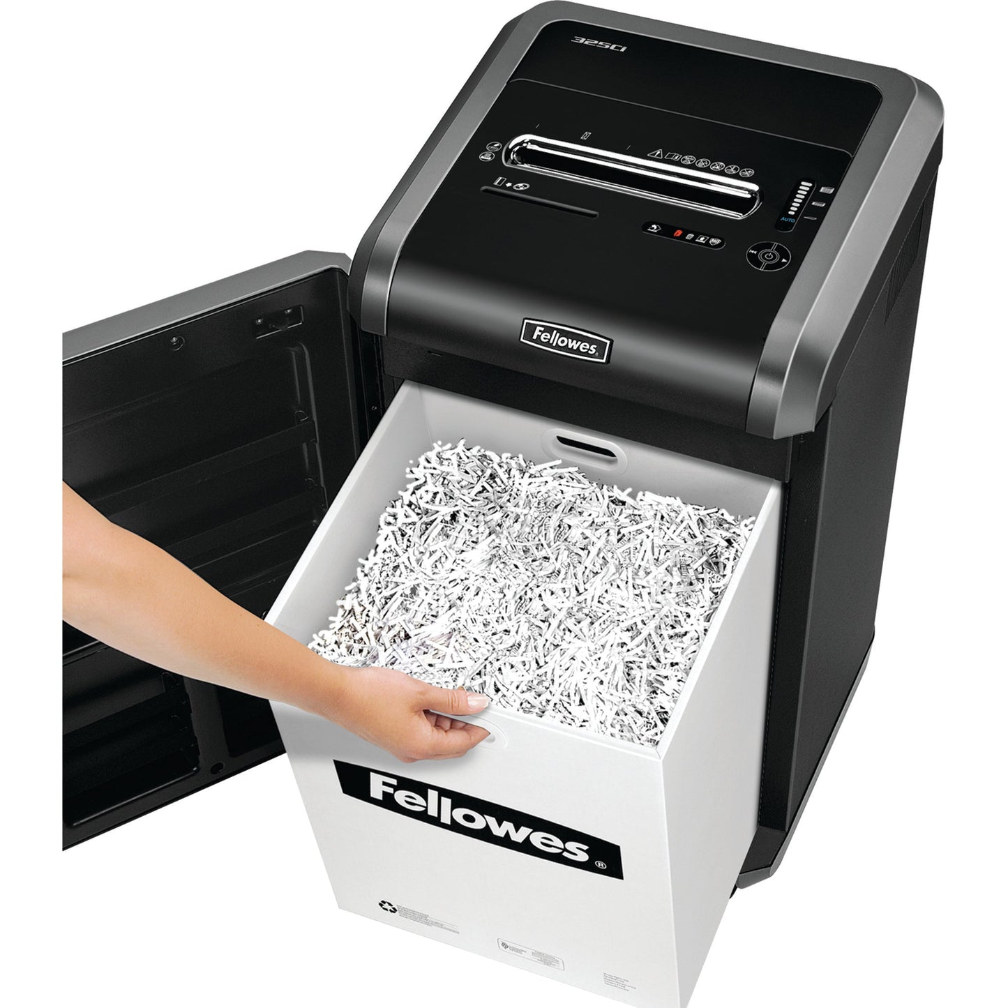 Fellowes Powershred 325Ci Cross Cut Shredder 83 Litre 24-26 Sheet Black/Grey 4632101
