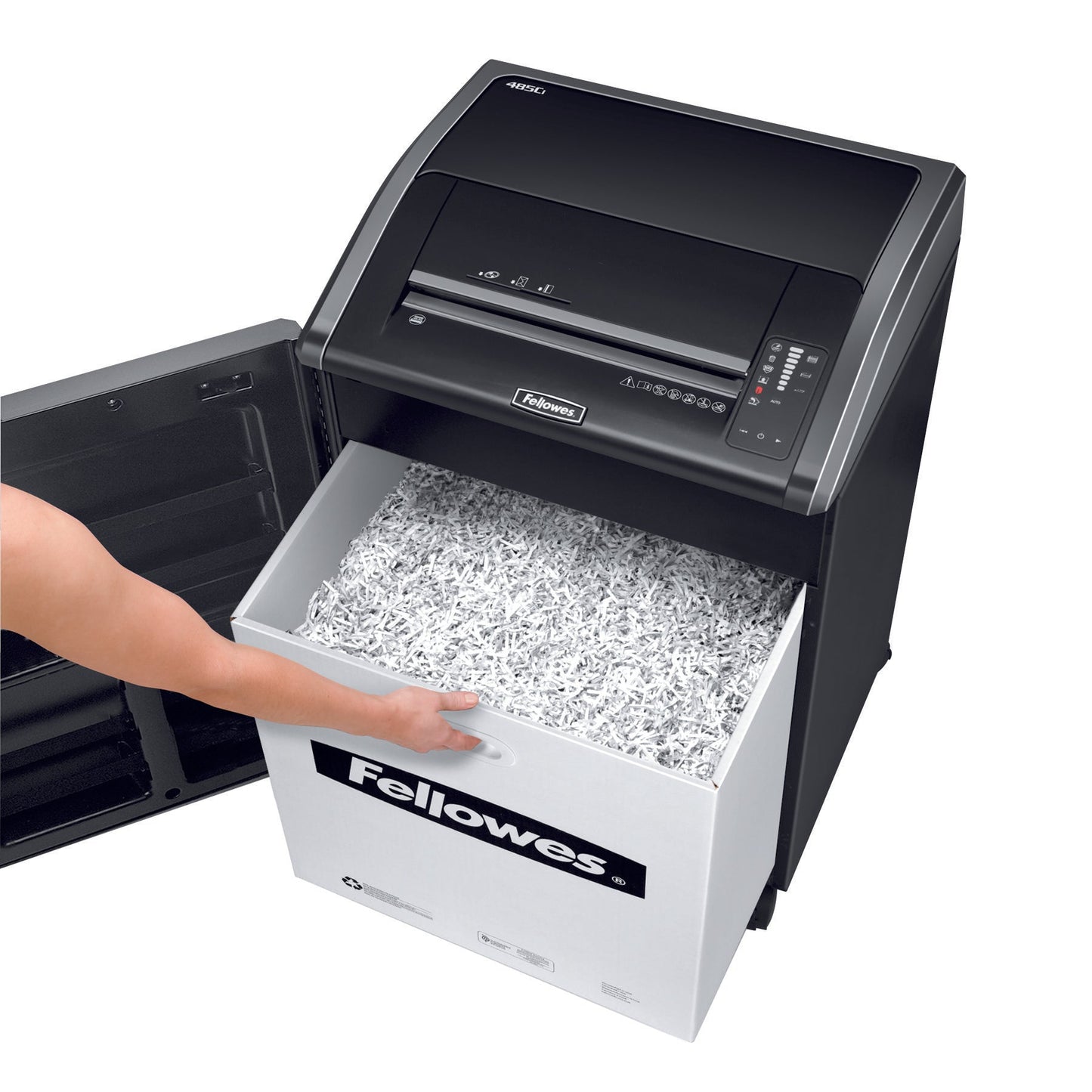 Fellowes Powershred 485Ci Cross Cut Shredder 142 Litre 32 Sheet Black/Grey 4699001