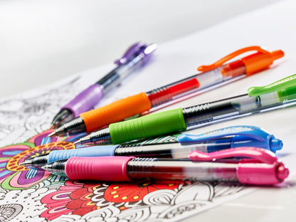 Pilot G-207 Retractable Gel Rollerball Pen 0.7mm Tip 0.39mm Line Violet (Pack 12) - 41101208