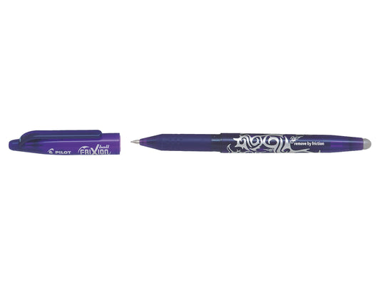 Pilot FriXion Ball Erasable Gel Rollerball Pen 0.7mm Tip 0.35mm Line Violet (Pack 12) - 224101208