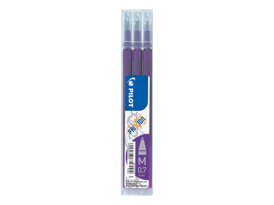 Pilot Refill for FriXion Ball/Clicker Pens 0.7mm Tip Violet (Pack 3) - 75300308