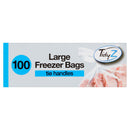 TidyZ B0262 Freezer Bags, trie handle Large (Pack of 100)