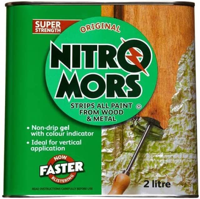 Nitromors Original Paint Stripper, Varnish & Lacquer Remover, For Wood, Metal & Concrete, 2 L