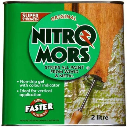 Nitromors Original Paint Stripper, Varnish & Lacquer Remover, For Wood, Metal & Concrete, 2 L