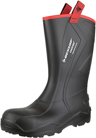 Dunlop Purofort Plus Rugged Full Safety Black ALL SIZES Boots - UK BUSINESS SUPPLIES