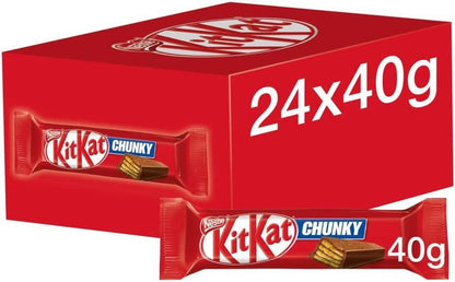 Kit Kat CHUNKY Milk Chocolate Bar 48 x 40g (2 Boxes of 24)