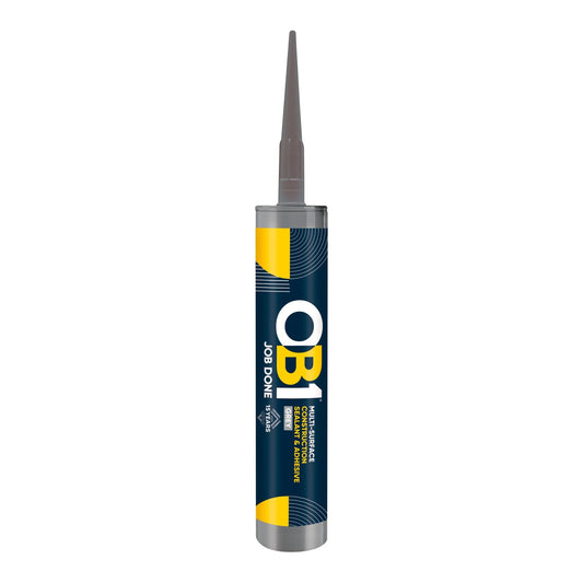 Ob1 Grey Multi-Surface Construction Sealant & Adhesive 290Ml