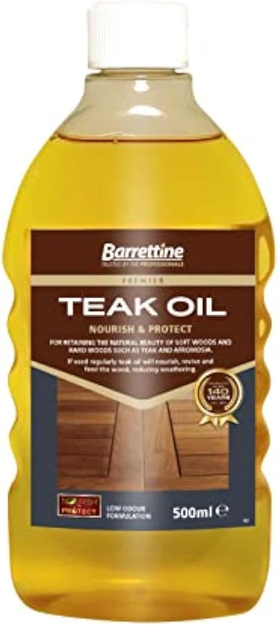 Barrettine Teak Oil 500ml | Nourish & Protect | 2 x 500ml bundle