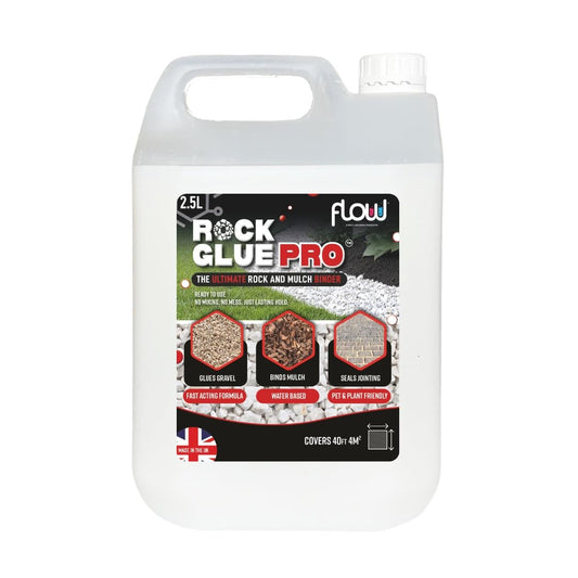 Rock Glue Pro – Heavy-Duty Water-Based Gravel Mulch Binder | For Driveways, Garden Paths | 2.5L