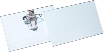 Durable Name Badge with Combi-Clip 54x90mm (Pack 50) 814519