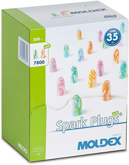 Moldex Disposable Ear Plugs Spark Plugs 200 Pair {MOL7800}