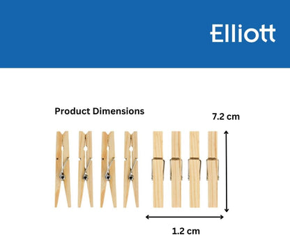 Elliott Traditional Pinewood Clothes Pegs  3 x 36 Pegs {108}