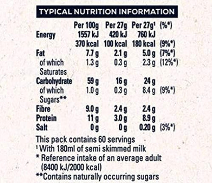 Quaker Oat So Simple | No Added Sugar | Original 60 x 27g Sachets | 1 x 60 Boxed