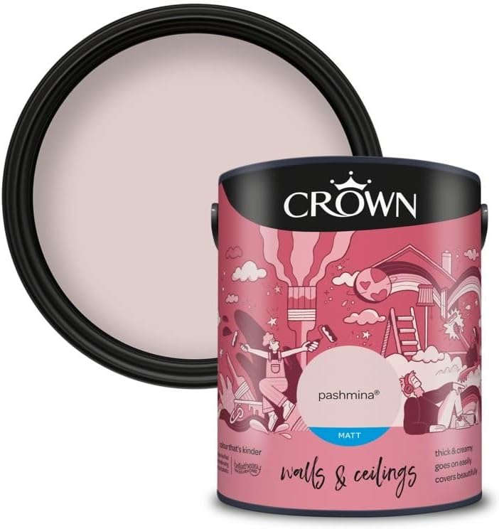 Crown Breatheasy Matt Emulsion Paint- Pashmina 5L
