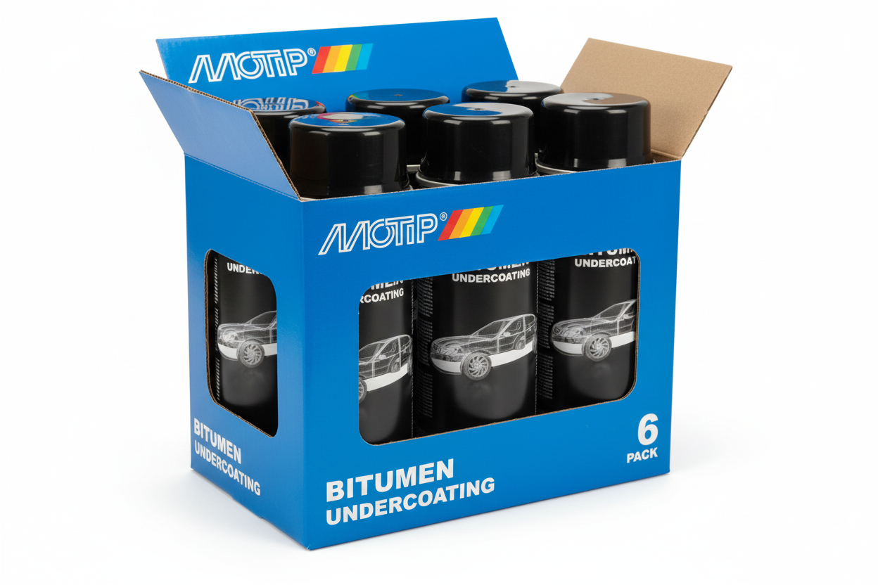 Motip Bitumen Spray | Underbody  Protection | 500ml Aerosol Spray