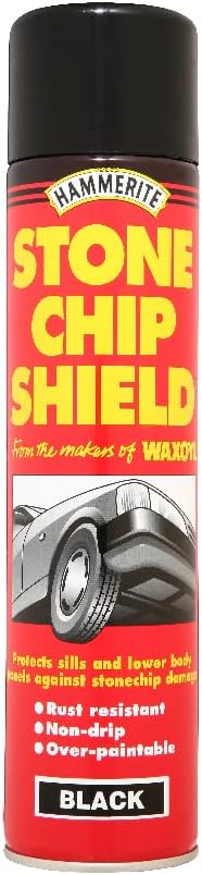 Hammerite Stone Chip Shield Underbody Black Metal Paint 3x600ml Aerosol