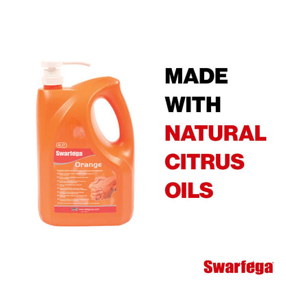 Swarfega Orange Hand Cleaner | Solvent Free | 4 Litre with Pump