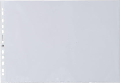 Oxford Punched Pocket Polypropylene Landscape A3 Clear 1x25 (25 Pack) 400005481