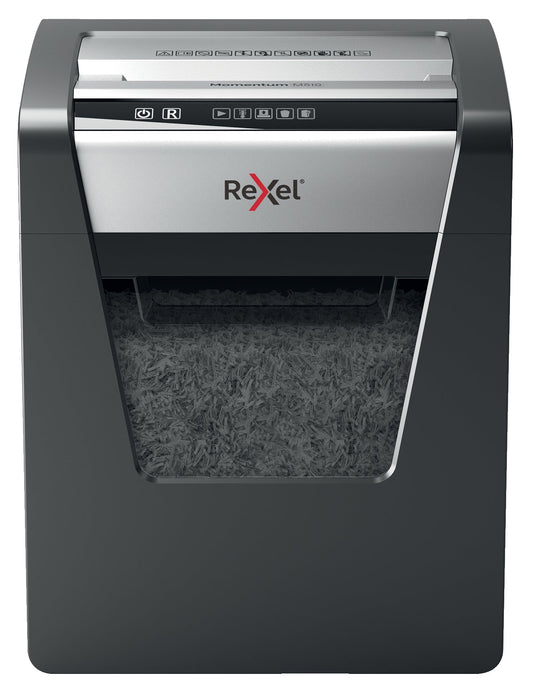 Rexel Momentum M510 Micro Cut Shredder 23 Litre 10 Sheet Black 2104575