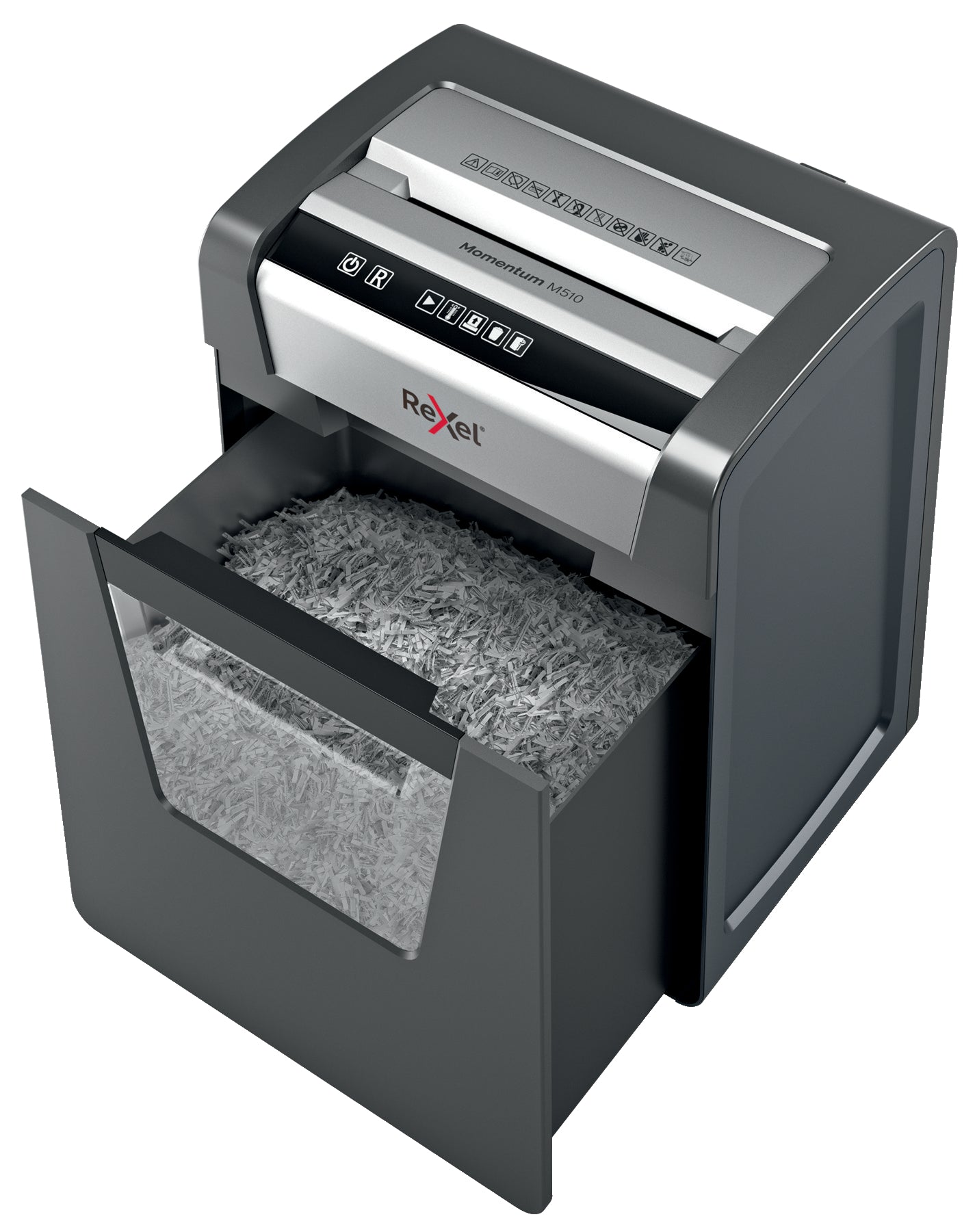 Rexel Momentum M510 Micro Cut Shredder 23 Litre 10 Sheet Black 2104575