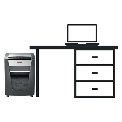 Rexel Momentum X420 Cross Cut Shredder 30 Litre 20 Sheet Black 2104578