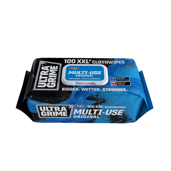 Ultragrime Huge Multipurpose Cleaning Wipes - Pack Of 100