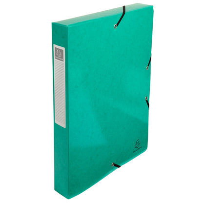 Exacompta Iderama Box File Pressboard A4 40mm Spine Width Elastic Closure Assorted (Pack 8) - 59929E