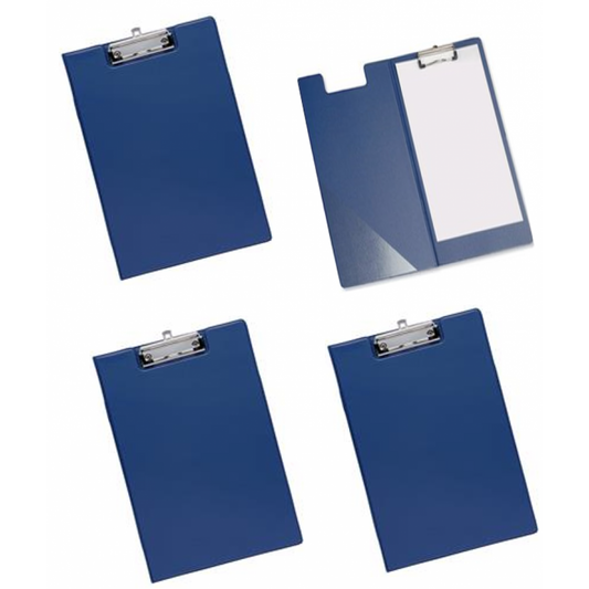 Belgravia Stationery PVC Fold Over (A4) Clipboard (Blue)