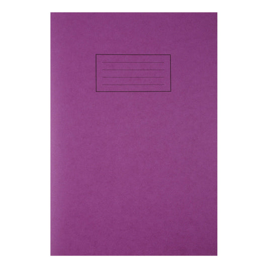 Silvine Exercise Book Ruled and Margin 80 Pages A4 Purple Ref EX111 (Pack 10)