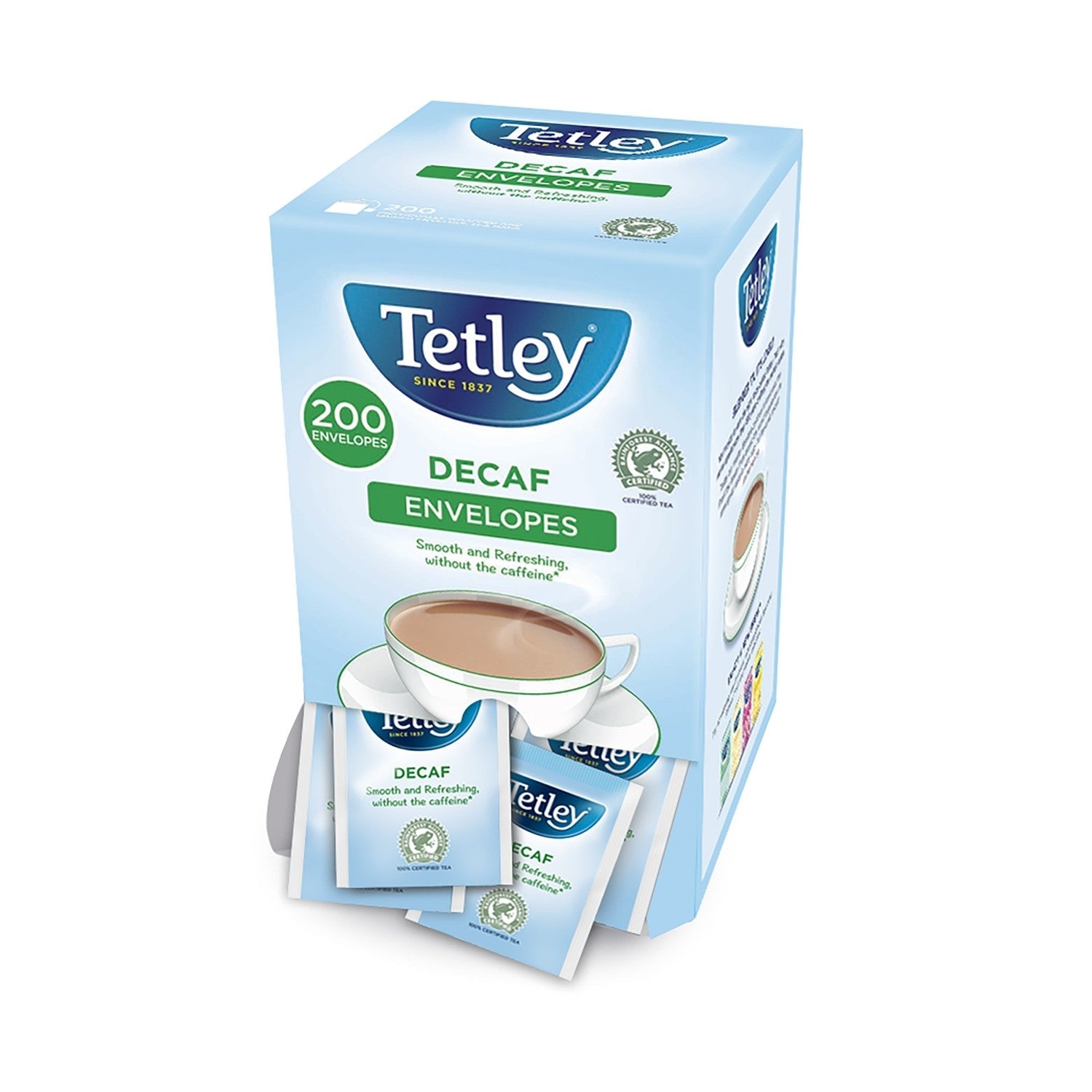 Tetley Decaf Envelope Teabags (Pack of 200) - UK BUSINESS SUPPLIES
