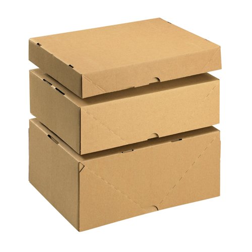 Carton With Lid 305x215x50mm Brown (Pack of 10) 144666114