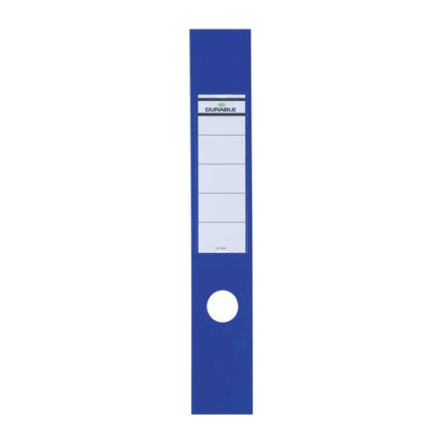 Durable ORDOFIX Self Adhesive Spine Label 60x390mm Blue (Pack of 10) 8090/06