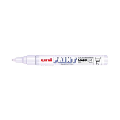 Unipaint PX-20 Paint Marker Medium Bullet White (Pack of 12) 545491000