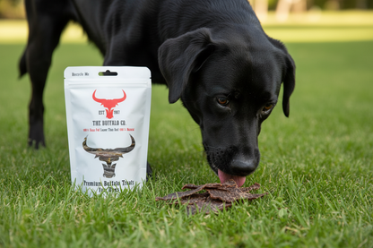 The Buffalo Co. Buffalo Meat Jerky for Dogs | 100% Natural Grass-Fed Dog Treats | 1 x 100g