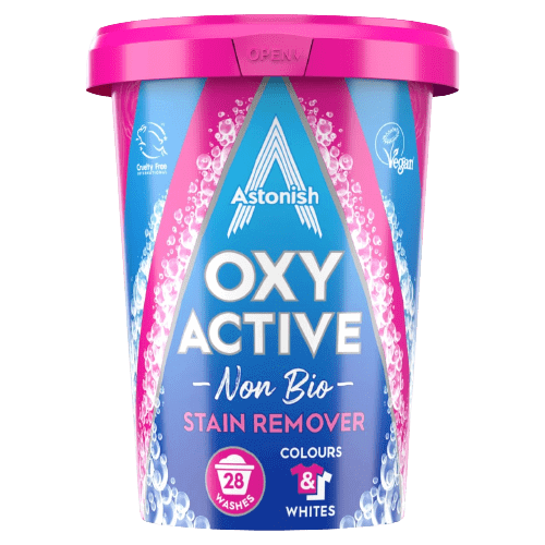 Astonish Oxy Active Non-Bio Stain Remover 6x625g, 168 Washes