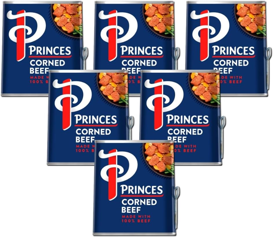 Princes Corned Beef | 100% Beef | 6 x 340g