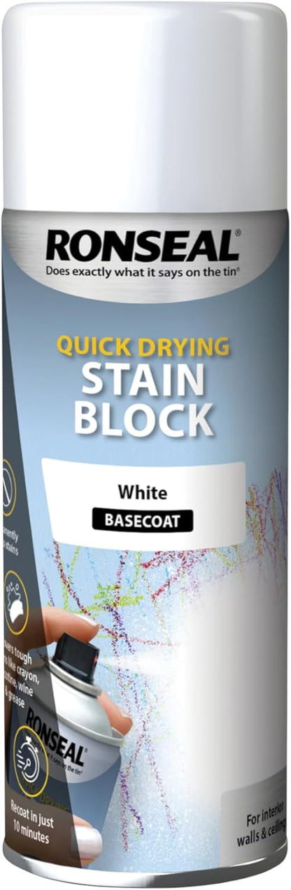 Ronseal Stain Block Aerosol White 400Ml
