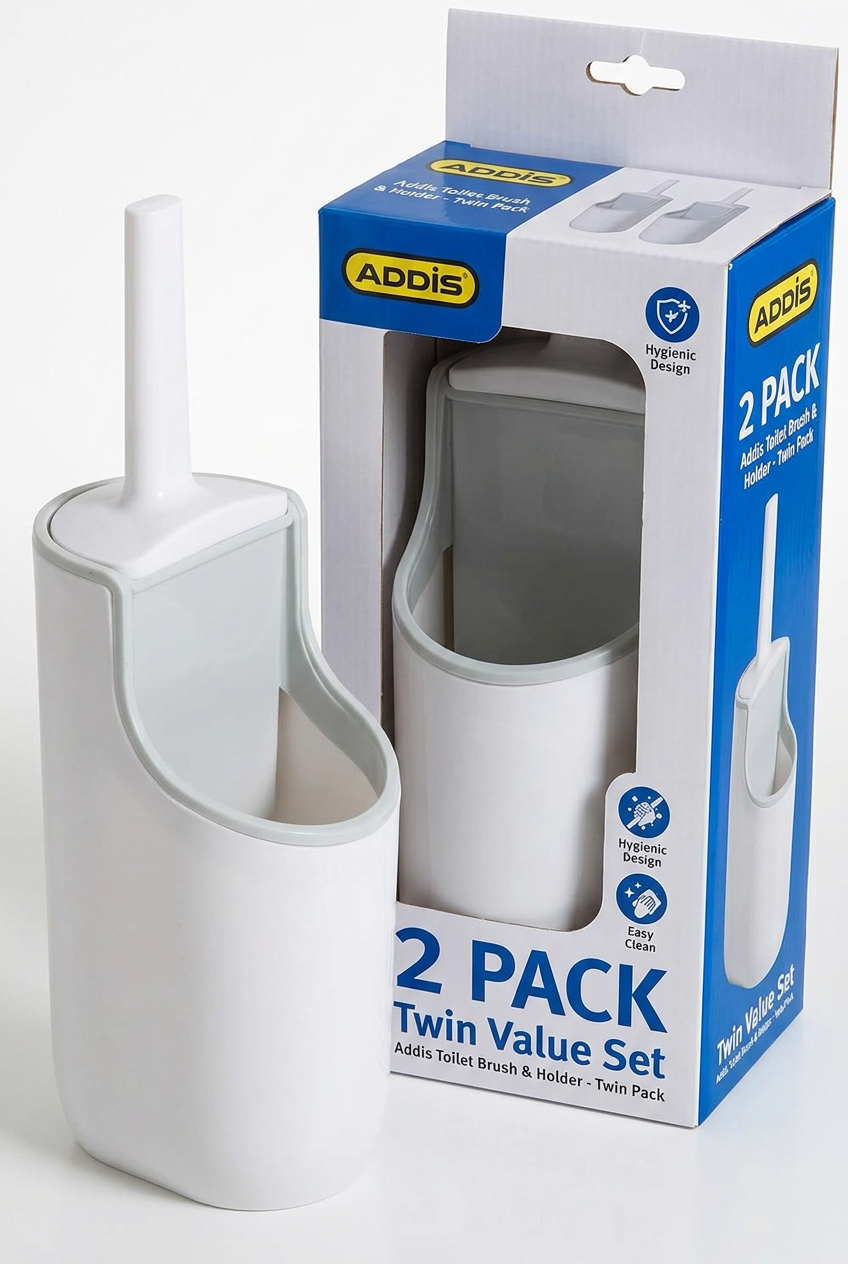 Addis 518672 Premium Toilet Brush & Storage Station Set