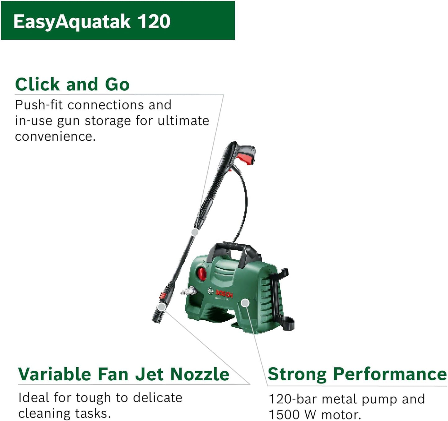 Bosch high pressure washer EasyAquatak 120