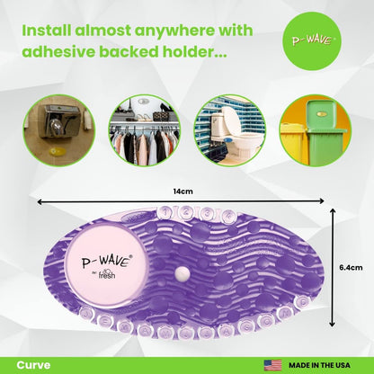 P-Wave P-Curve Air Freshener Clear Mango (Pack of 10) WZCV60MG