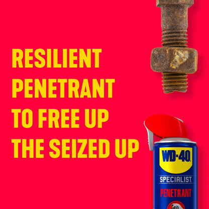 WD-40 Specialist Penetrant Spray, 400ml, Rust Penetrating Oil Spray