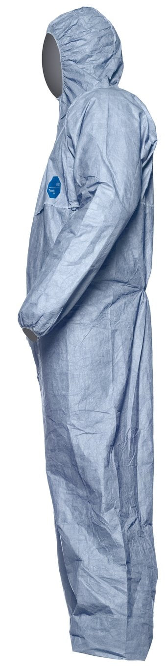 Tyvek 500 Xpert Blue Hooded Coverall (All Sizes) - UK BUSINESS SUPPLIES