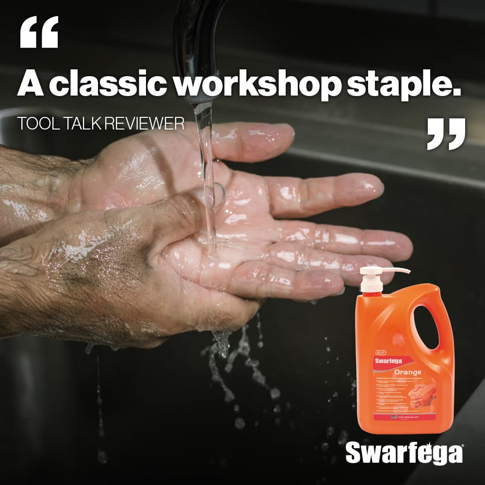 Swarfega Orange Hand Cleaner | Solvent Free | 4 Litre with Pump