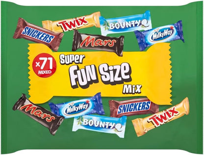 Mars - Super Fun Size Chocolate Mix - 71 Chocolate Bars - 1.425kg