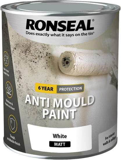 Ronseal Anti Mould Paint White Matt 750ml